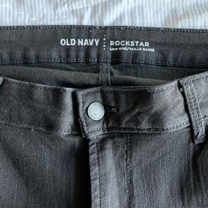 Old Navy rockstar low rise jegging in black